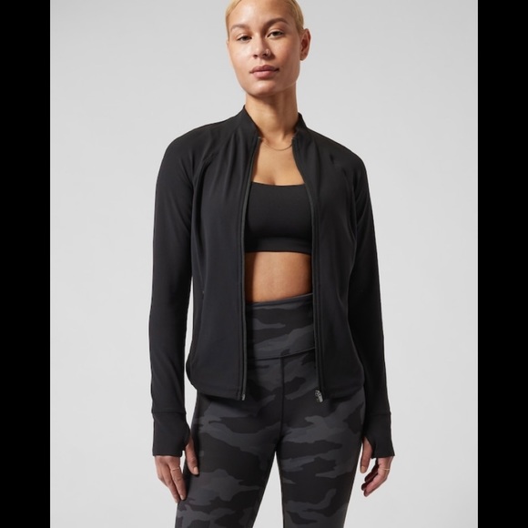 Athleta Jackets & Coats Nwtathleta Black Salutation Jacket Medium
